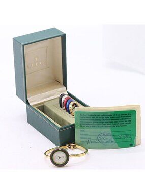 Gucci Box Change Bezel Quartz White Dial Watch